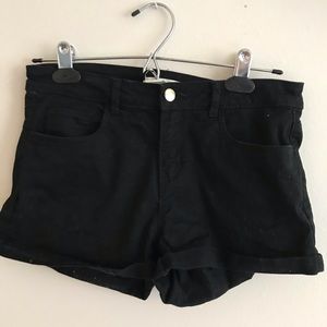 Black short shorts